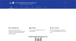 Desktop Screenshot of customsensors.com